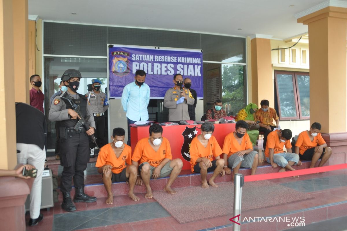 Gasak barang elektronik lima sekolah, sindikat ini disikat Polres Siak