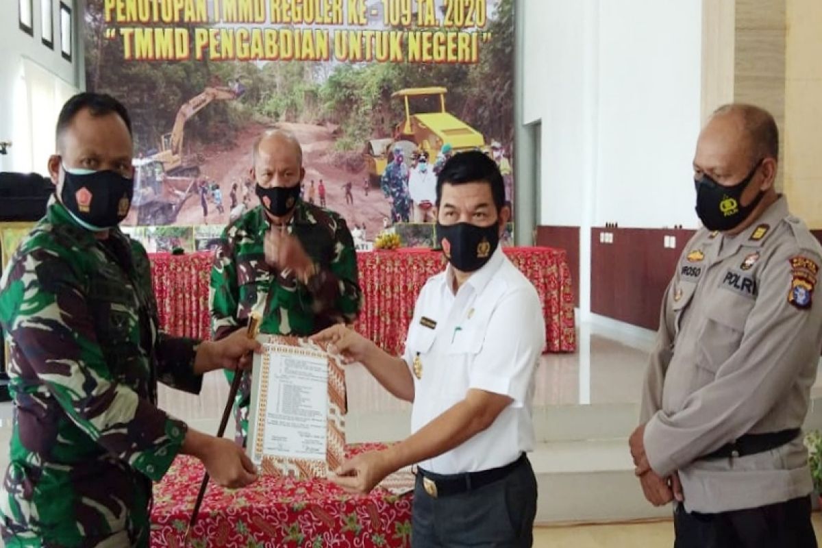 Bupati Bartim apresiasi pelaksanaan TMMD sukses