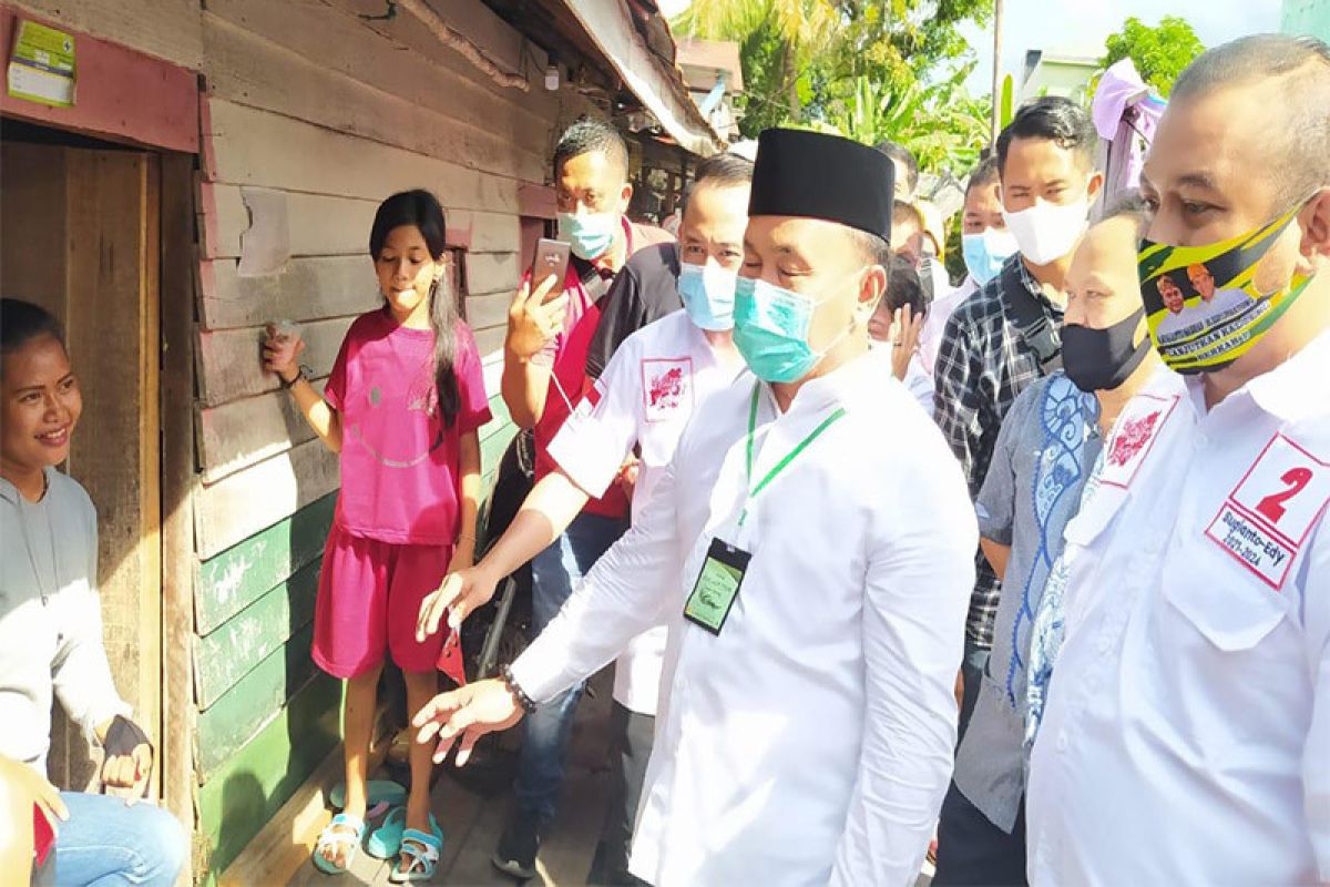 Sapa masyarakat, Sugianto blusukan ke gang-gang di Palangka Raya