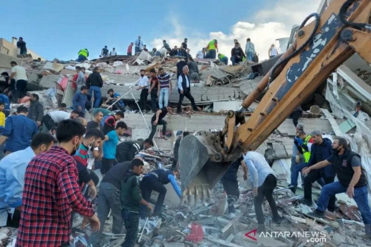 Korban meninggal gempa Turki dan kepulauan Yunani jadi 19 orang