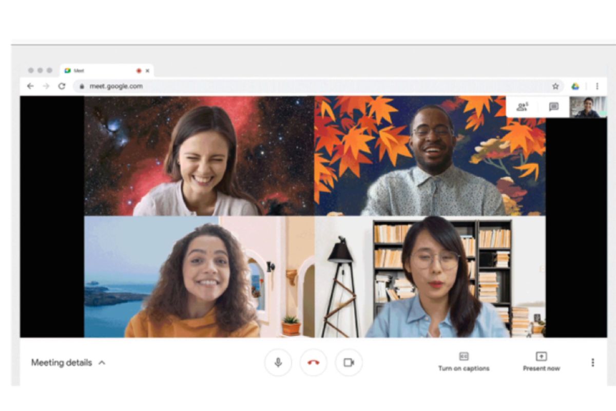 Google Meet luncurkan fitur kustom latar belakang untuk desktop