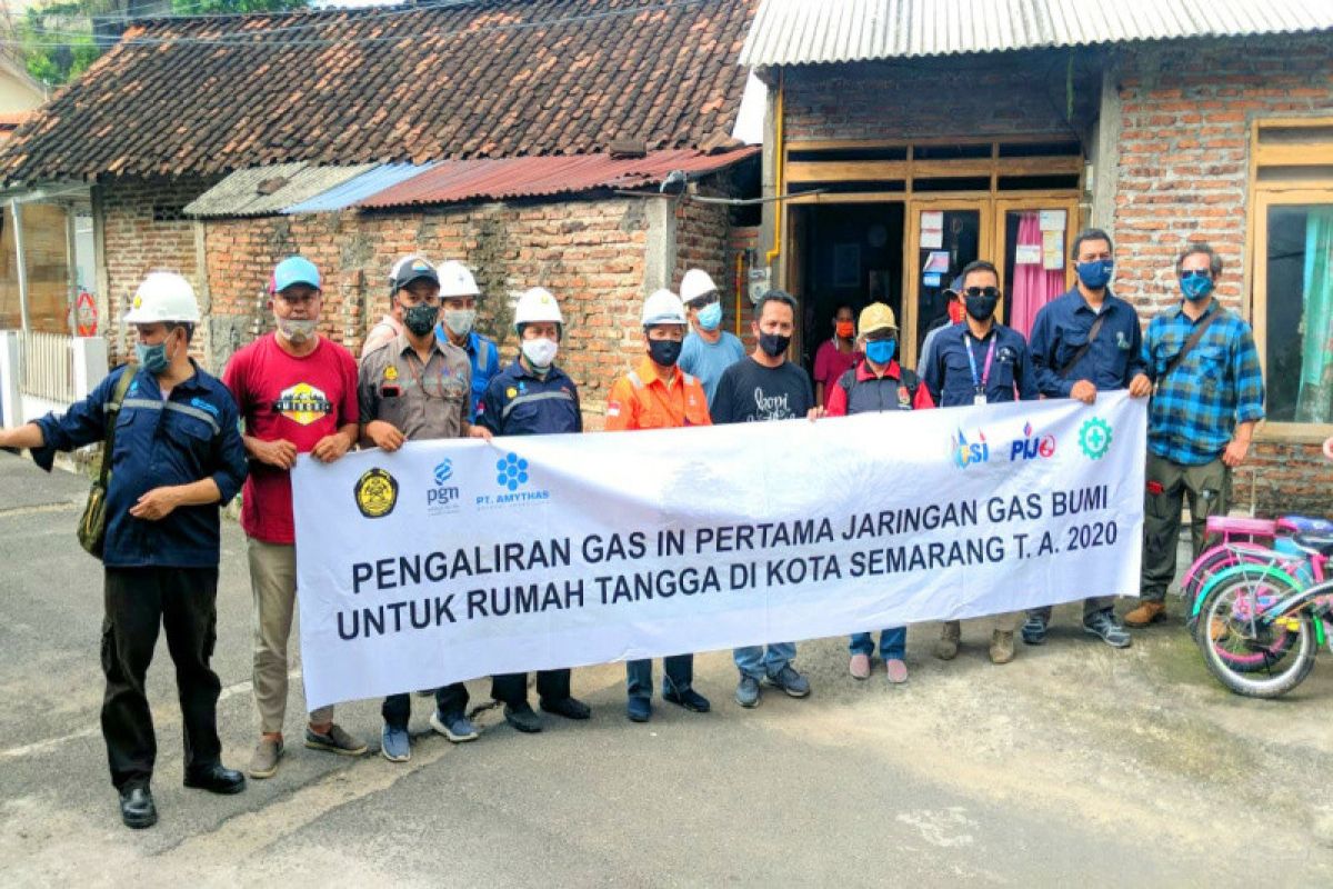 PGN alirkan gas bertahap ke 6.706 rumah tangga di Semarang Barat