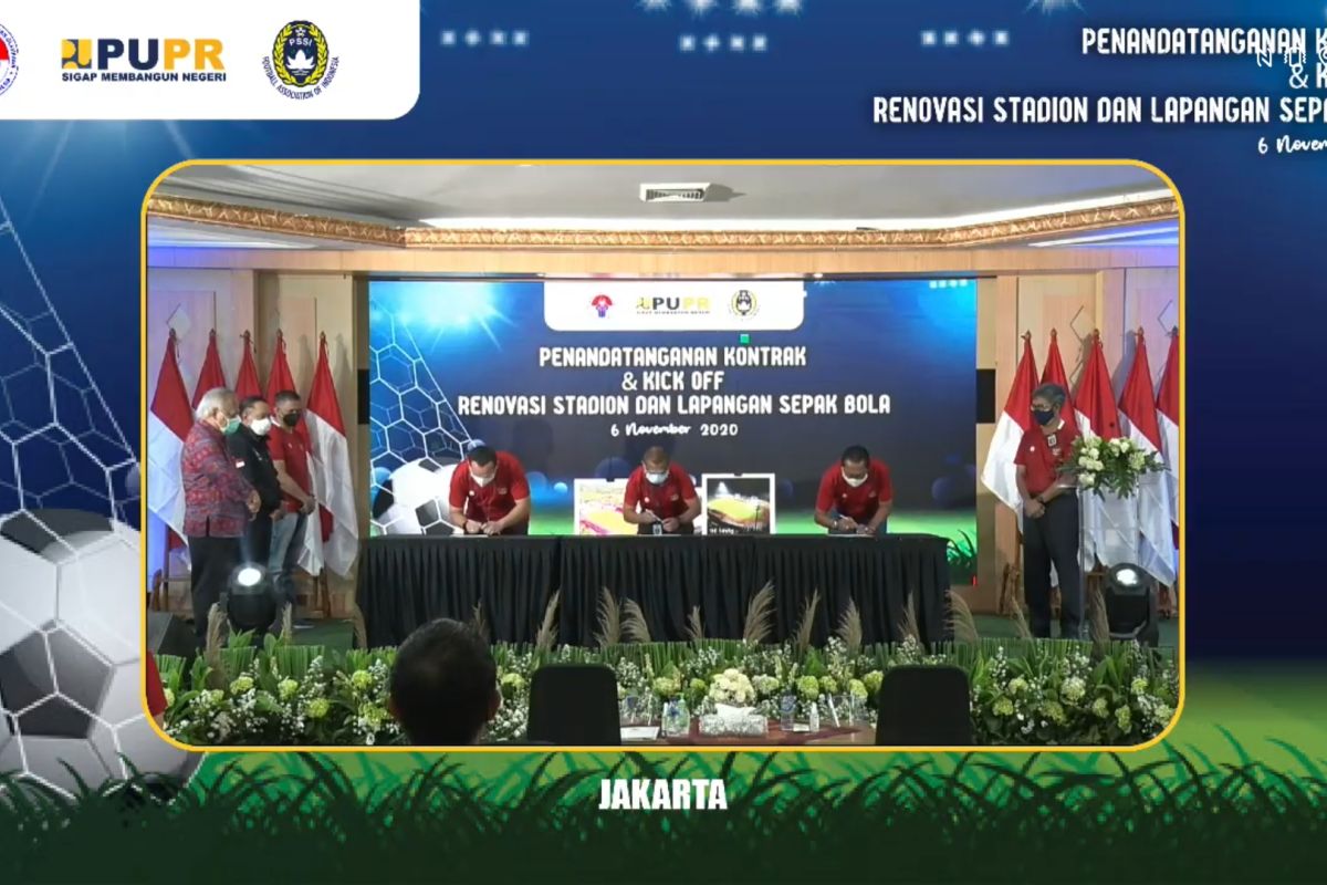 MoU renovasi sarana stadion Piala Dunia U-20 ditandatangani