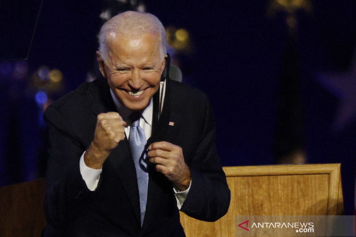 Biden serukan penyembuhan AS setelah menangi kursi Presiden