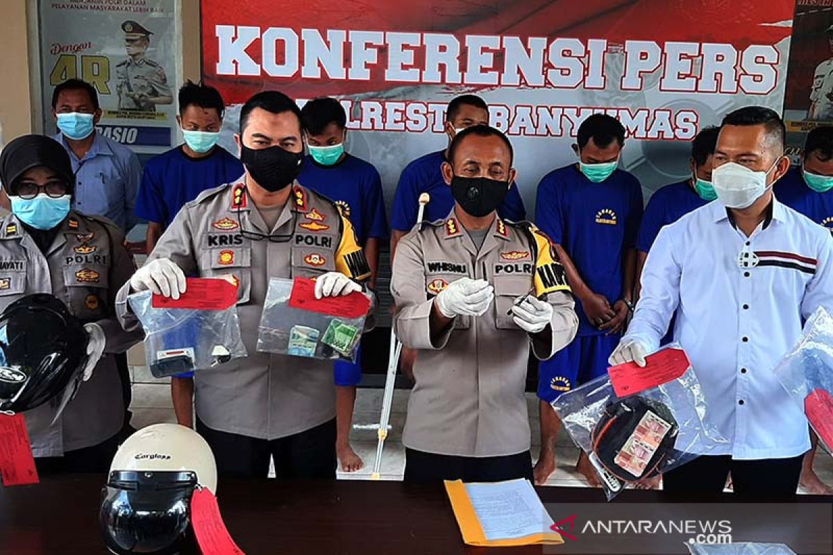 Enam anggota sindikat pencurian sepeda motor diringkus di Banyumas