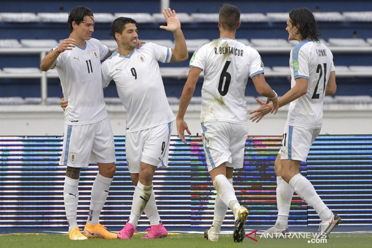 Uruguay taklukkan Kolombia 3-0 pada Kualifikasi PD 2022