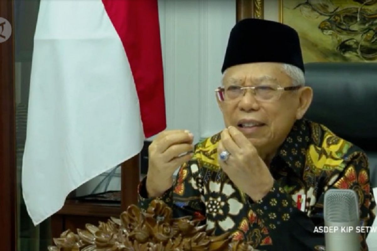 Wapres Ma'ruf Amin dorong pengembangan riset industri halal