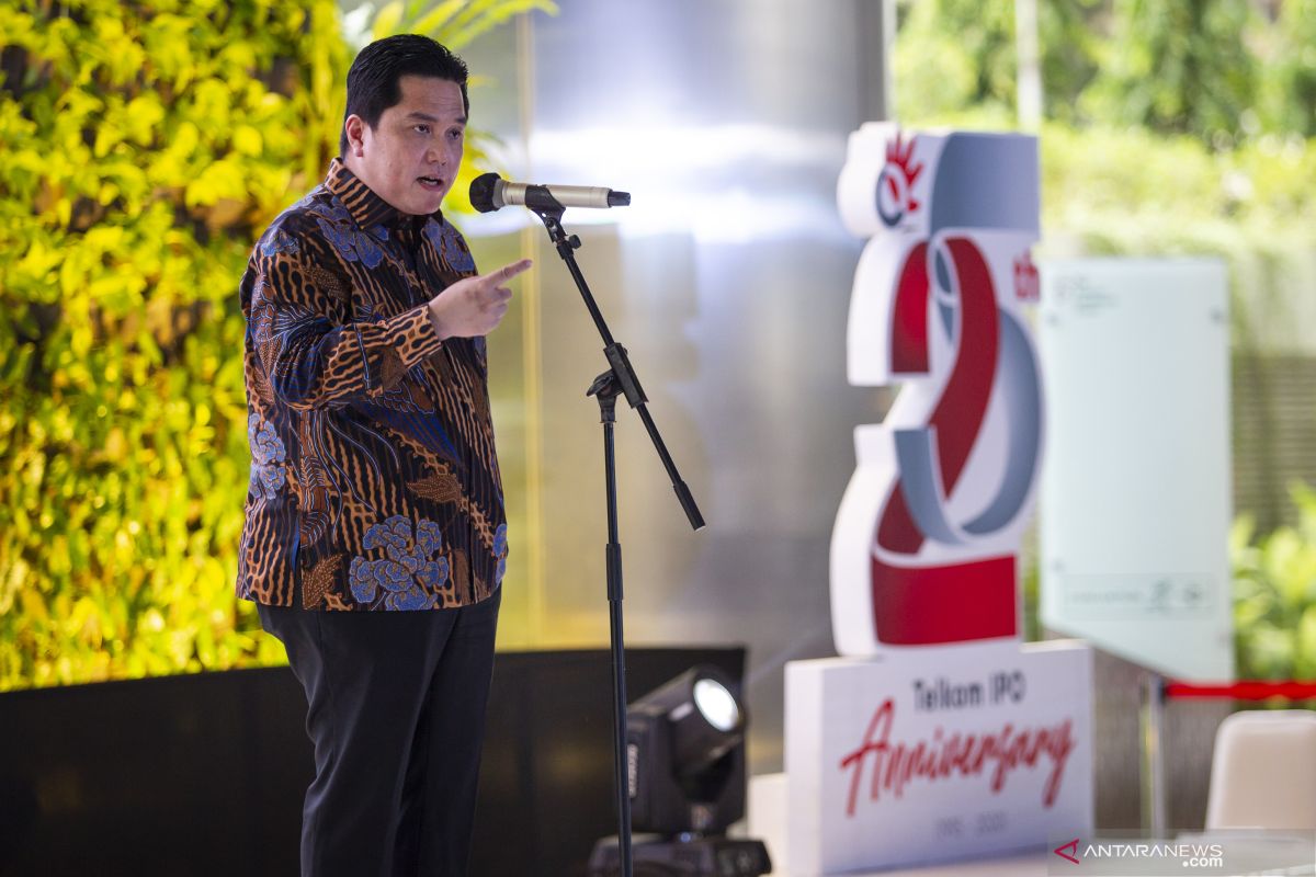 Erick: PT Telkom jadi kepercayaan investor karena mampu beradaptasi