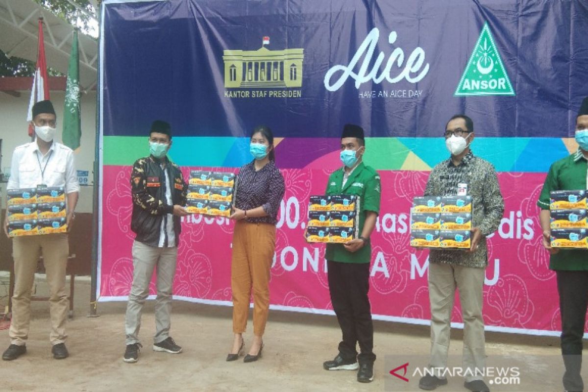 DPRD Batang apresiasi Ansor-Aice bagikan masker