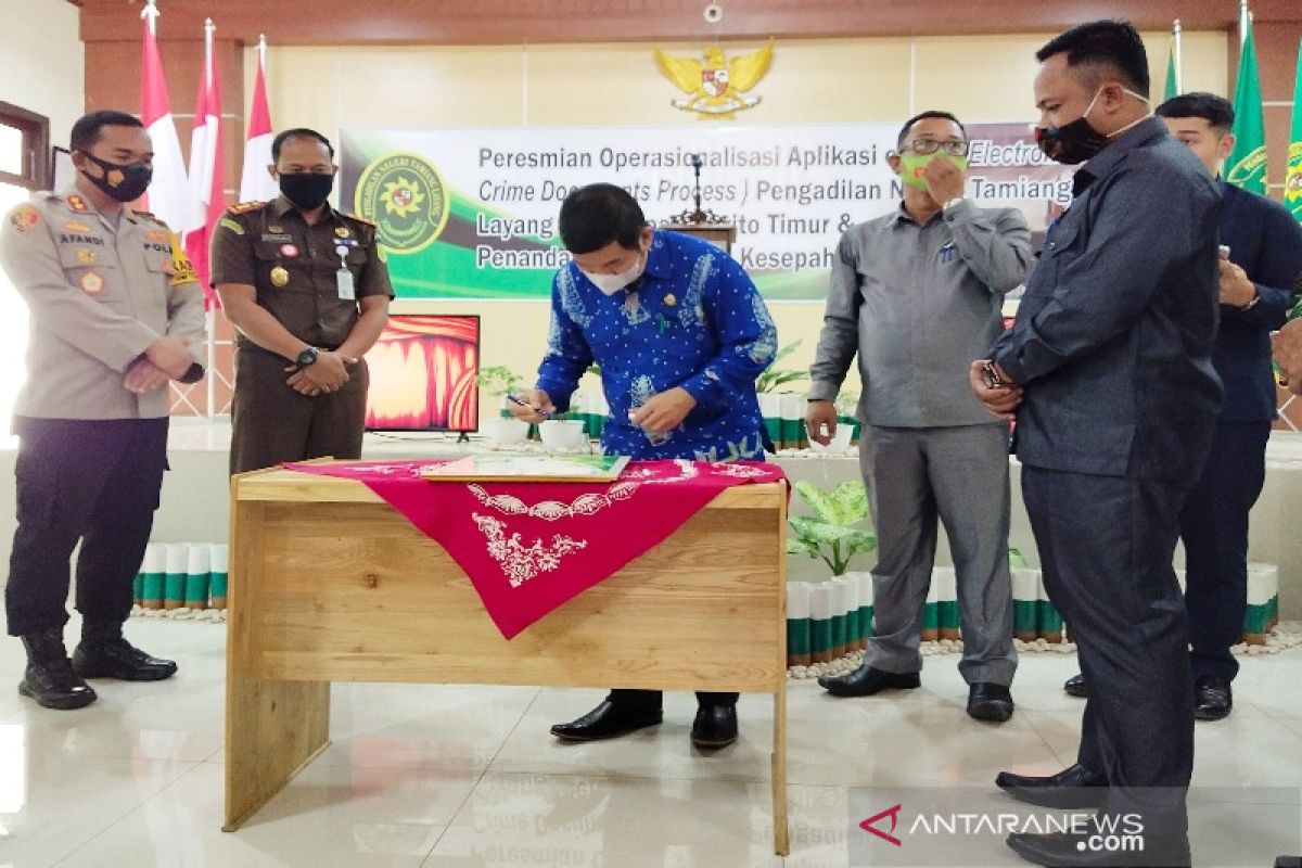 Bupati Bartim apresiasi pemanfaatan aplikasi eCDP permudah pelayanan hukum