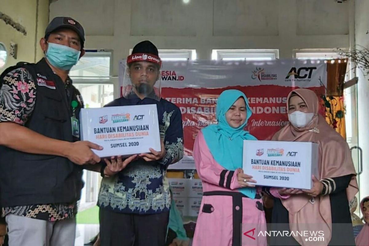 ACT Sumsel bantu  paket pangan ke penyandang disabilitas