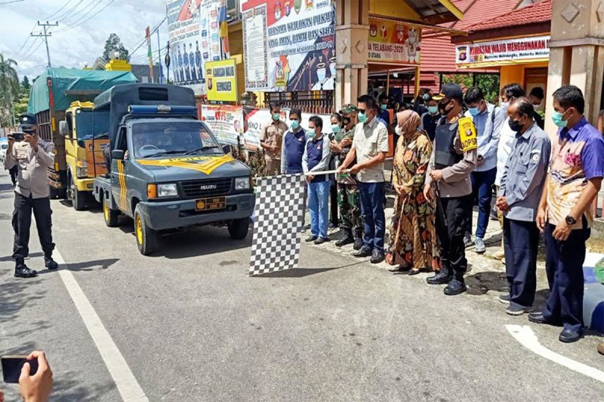 Logistik Pilkada Kalteng di Barut didistribusikan