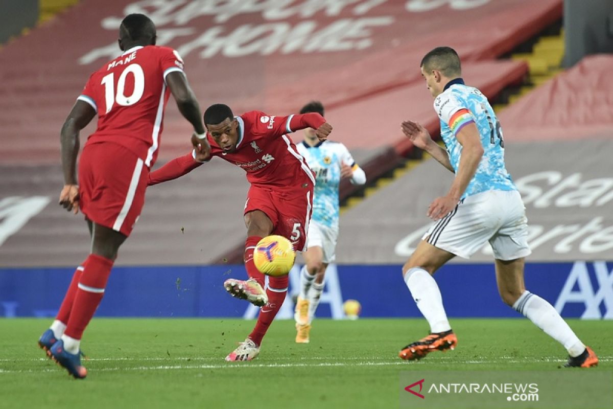 Liverpool tajamkan rekor kandang dengan gasak  Wolverhampton 4-0