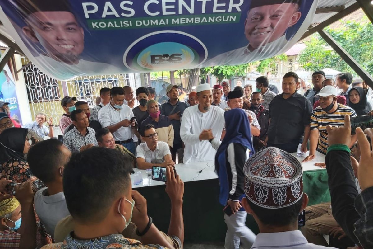 Paisal-Amris terima ucapan kemenangan dari Ketua Pemuda Minang Dumai