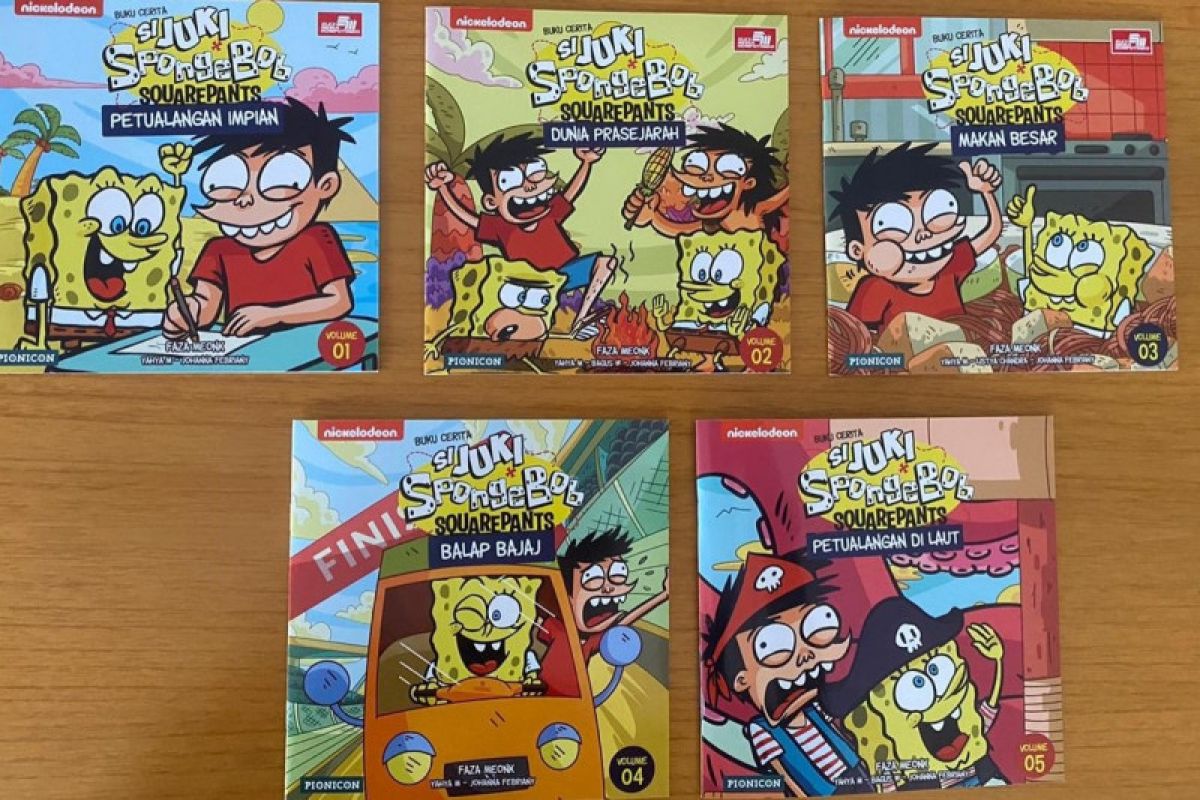 Seri buku cerita "Si Juki x SpongeBob SquarePants" dirilis
