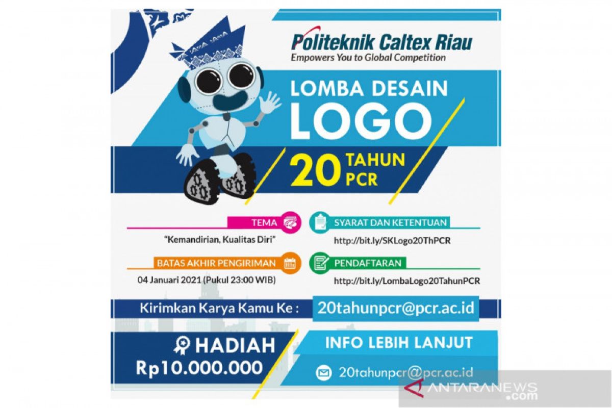 PCR gelar lomba desain logo sempena dies natalis 20 tahun