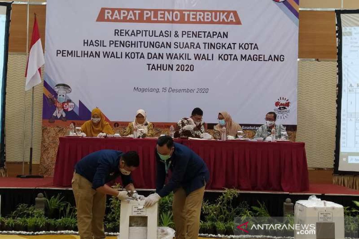 Rekapitulasi KPU Kota Magelang  paslon Aman raih 41.170 suara