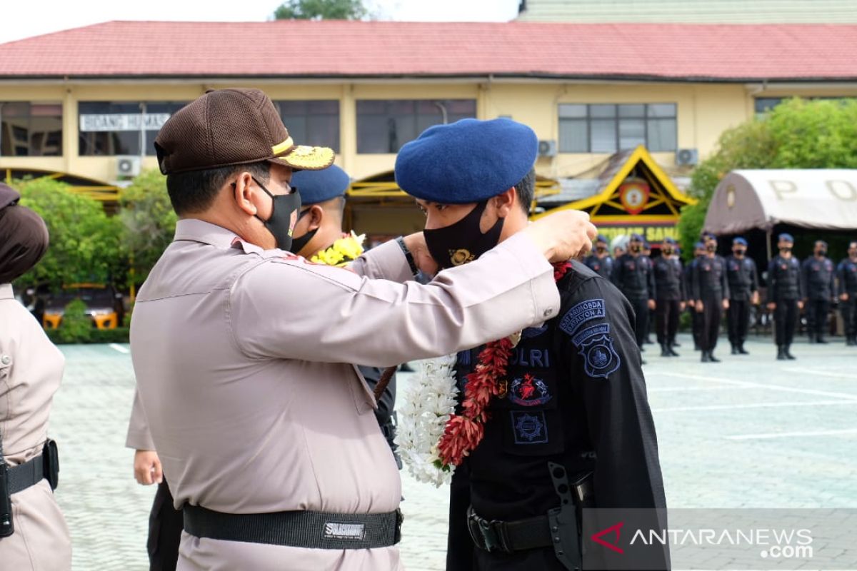 Pilkada Kalsel aman, pasukan Brimob Kalteng ditarik kembali