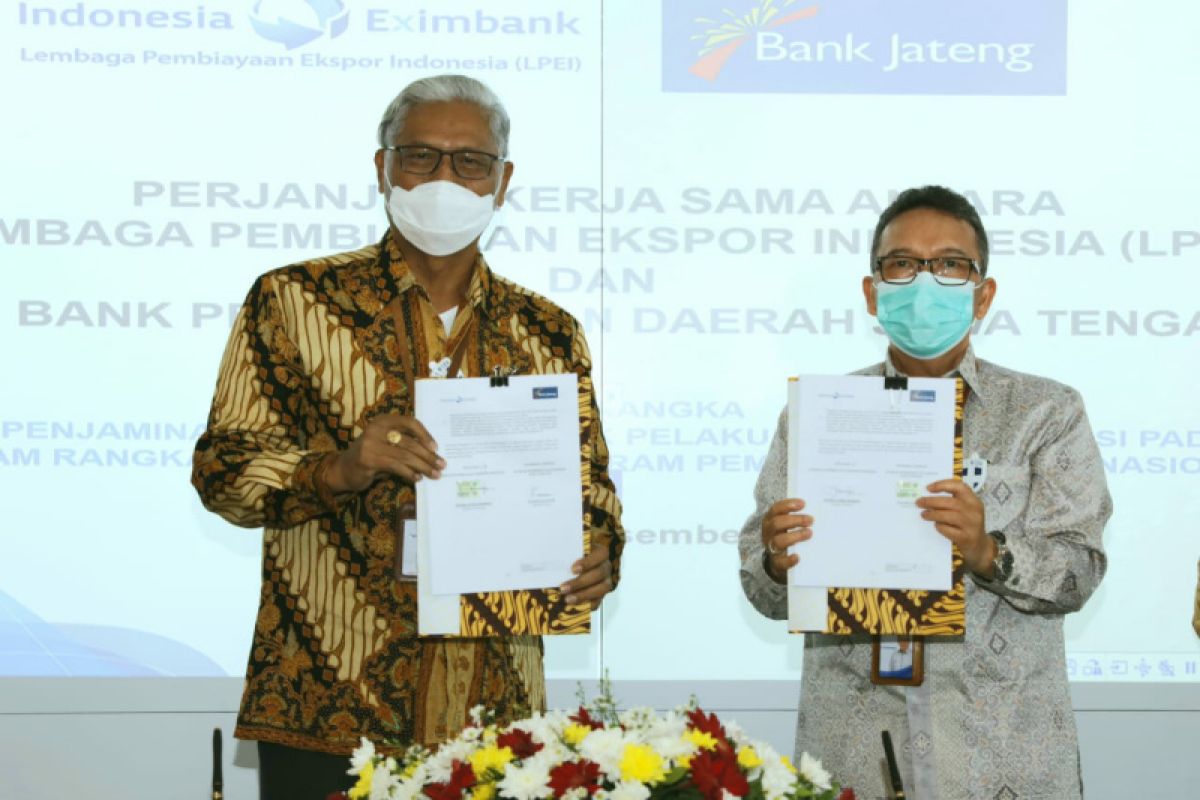 Bank Jateng dan LPEI kerja sama jamin penyaluran kredit usaha korporasi