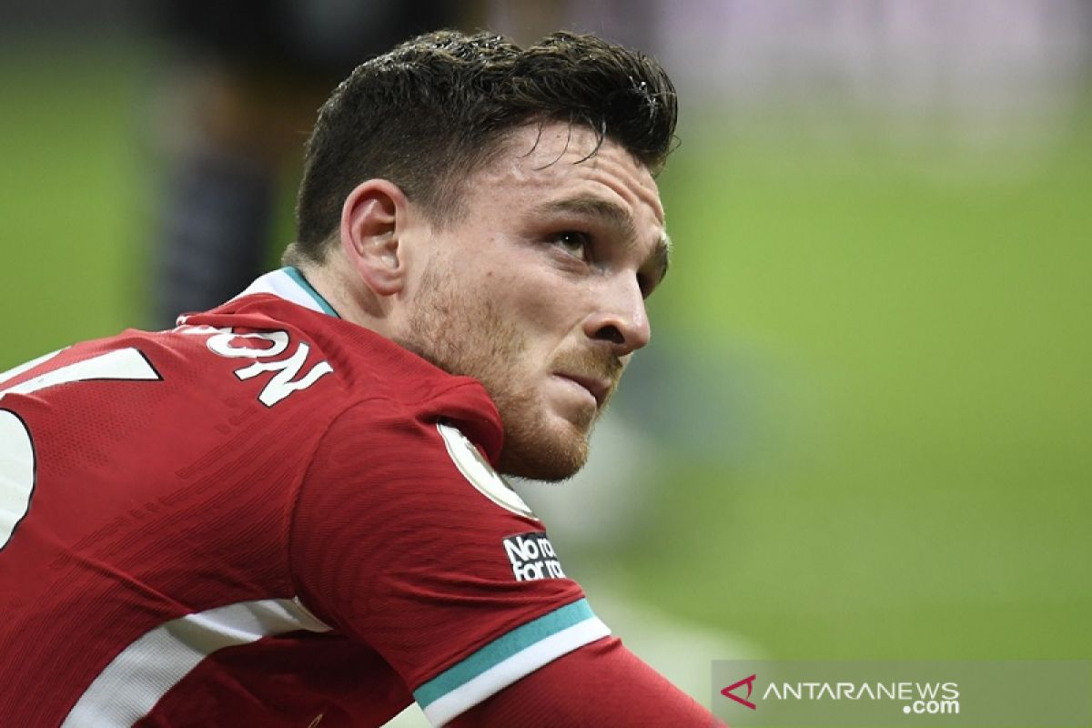 Robertson mau awali 2021 dengan kukuhkan posisi Liverpool di puncak