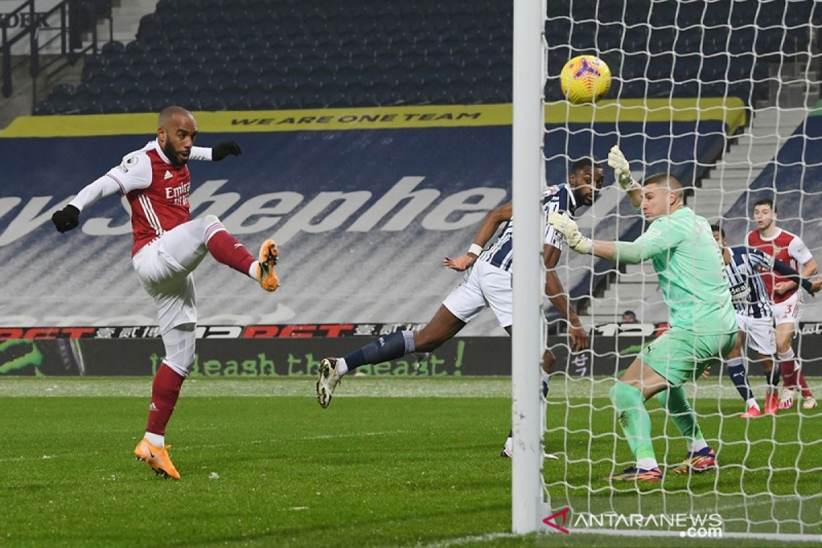 Arsenal lanjutkan tren positif ketika lumat habis West Brom 4-0