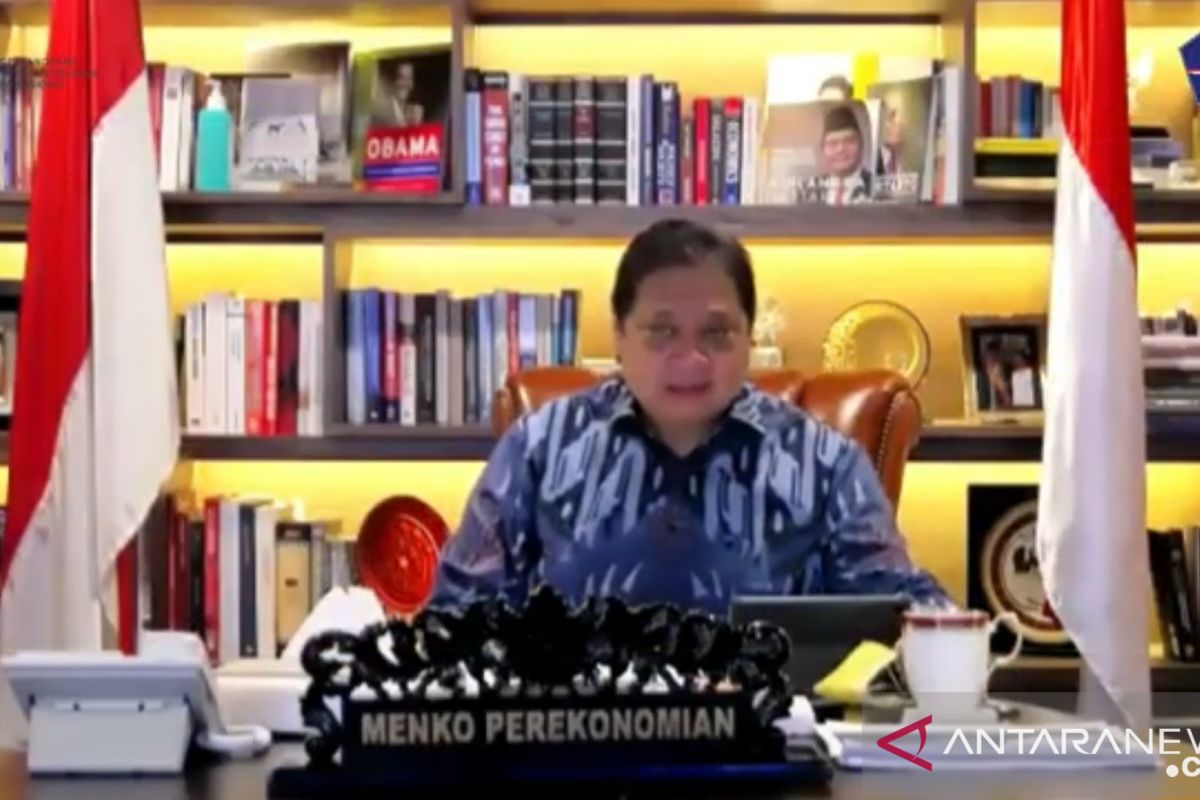 Menko Perekonomian Airlangga tegaskan PSBB bukan melarang hanya batasi kegiatan