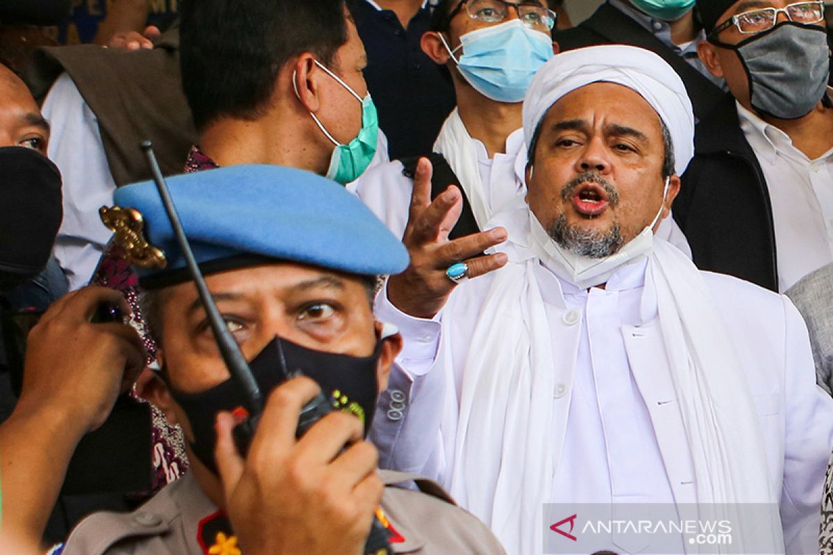 Rizieq dipindahkan ke Rutan Bareskrim