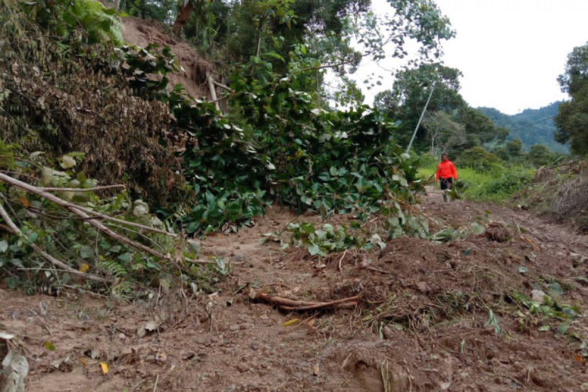 Jalur utama tertimbun longsor, 2.481 warga di Langgai terisolasi