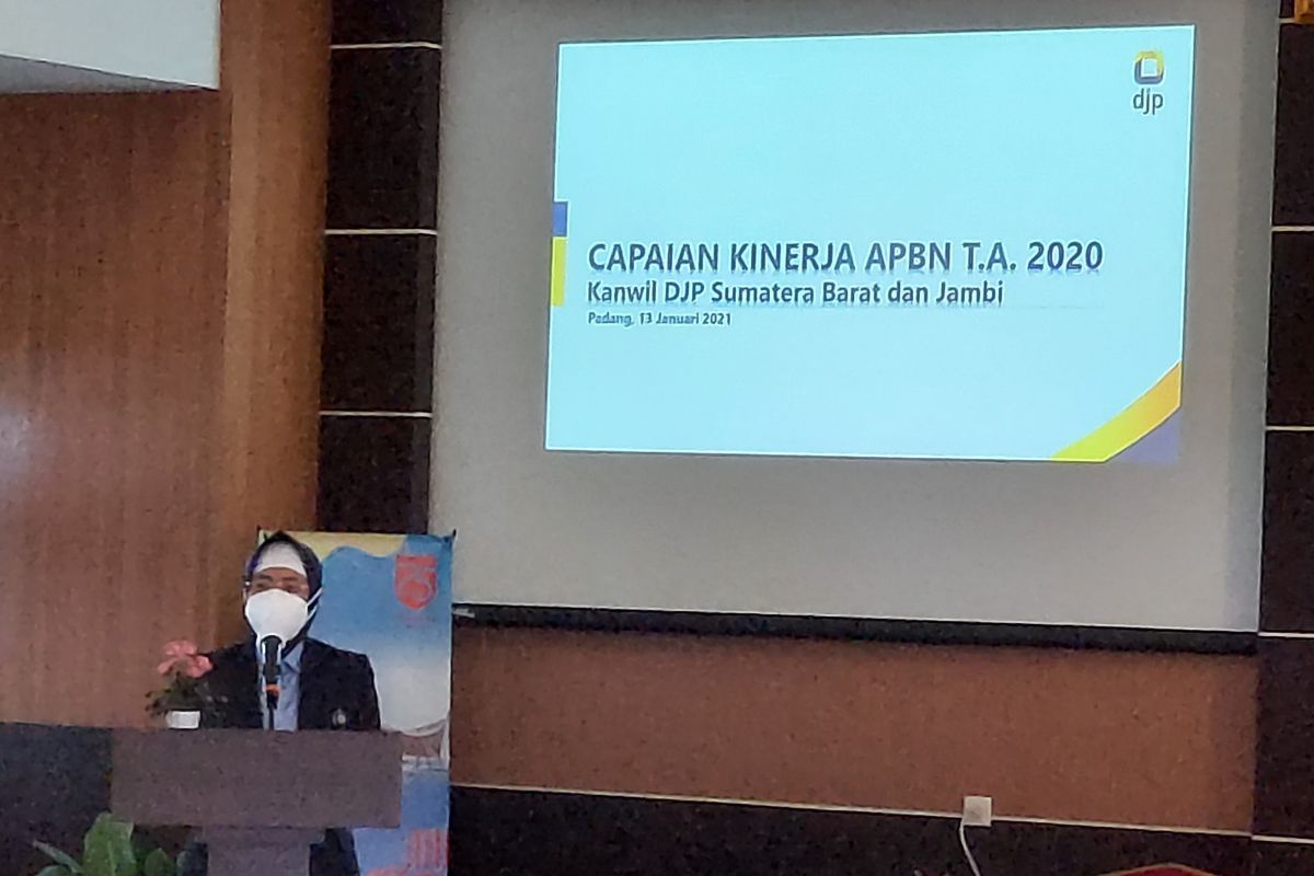 Realisasi penerimaan pajak di Sumbar pada 2020 mencapai Rp3,92 triliun