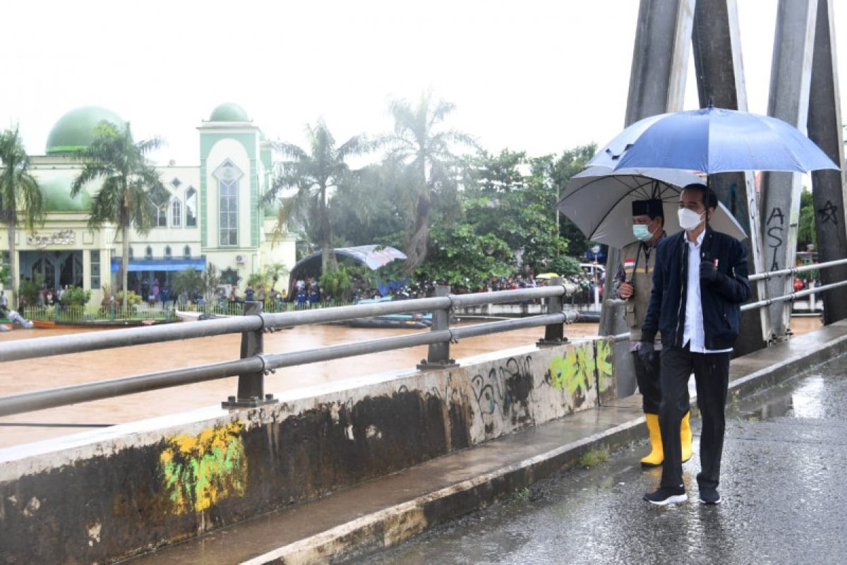 Jokowi: Banjir besar Kalsel jadi yang pertama dalam 50 tahun