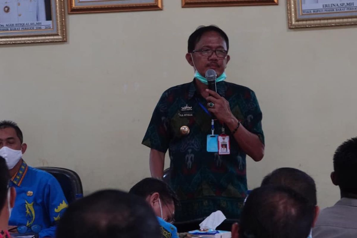 Bupati Pesisir Barat hadiri rakor monev program pencegahan korupsi