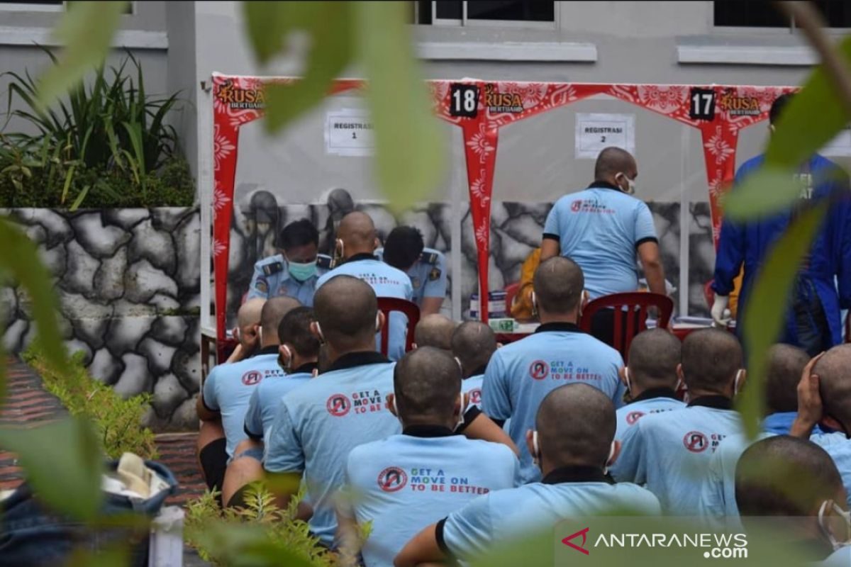 Tiba di Rutan Sialang Bungkuk, 101 tahanan diisolasi 14 hari