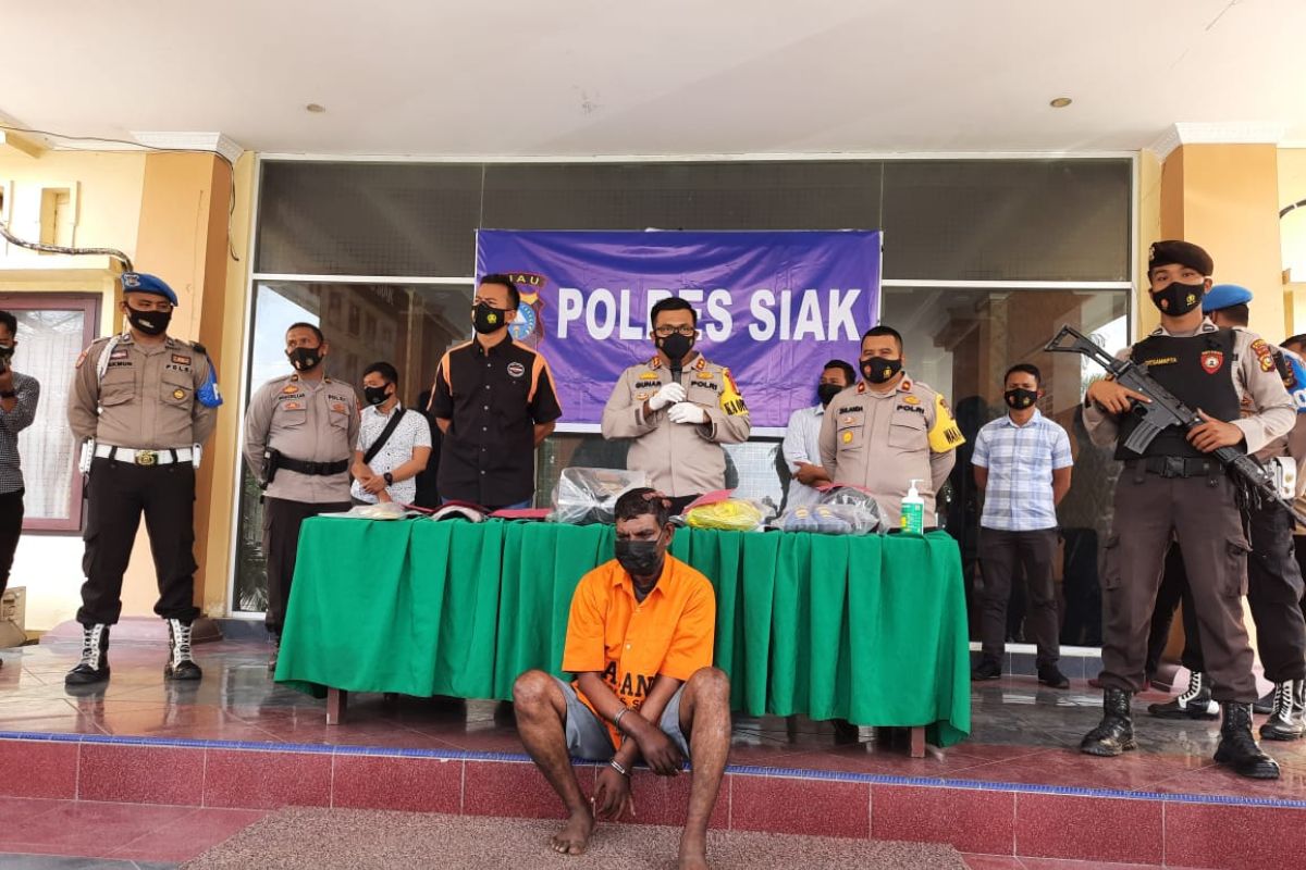 Pembunuhan di Siak, pelaku tersinggung dibilang ganteng