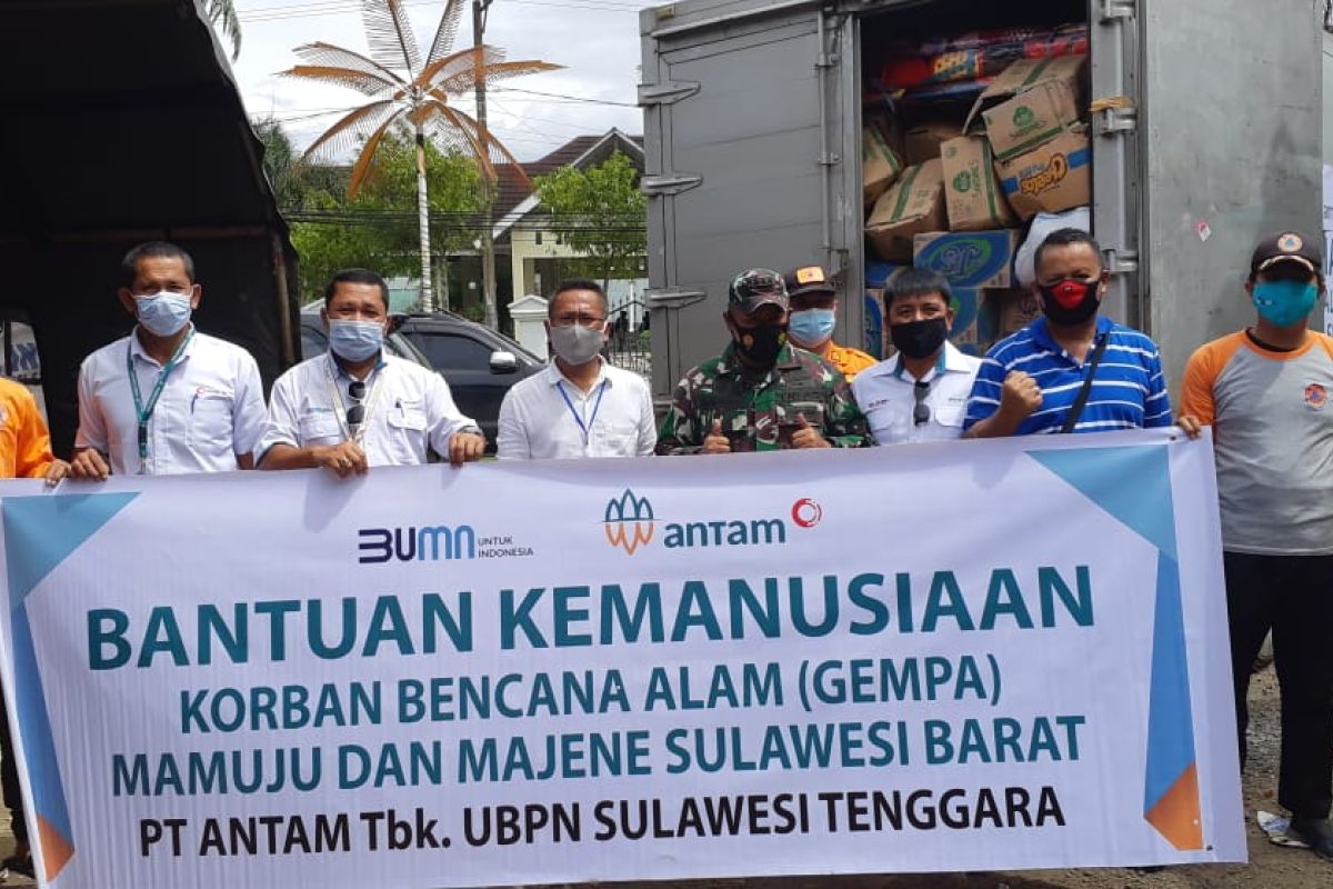 Antam salurkan bantuan alat tes cepat antigen kepada korban gempa Mamuju