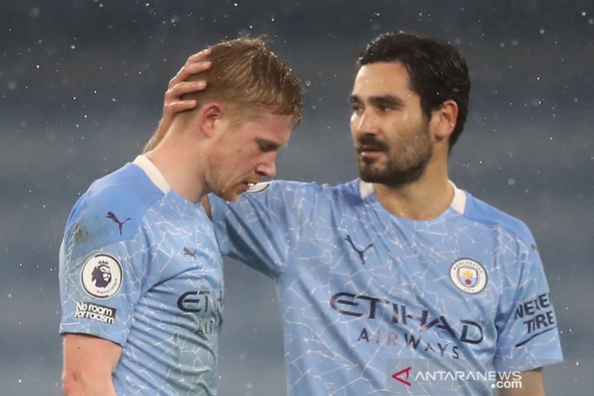 Cedera, Manchester City terancam tanpa De Bruyne