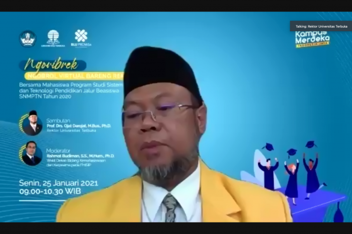 Rektor Prof Ojat Darojat tegaskan ijazah UT memiliki civil effect seperti PTN lainnya