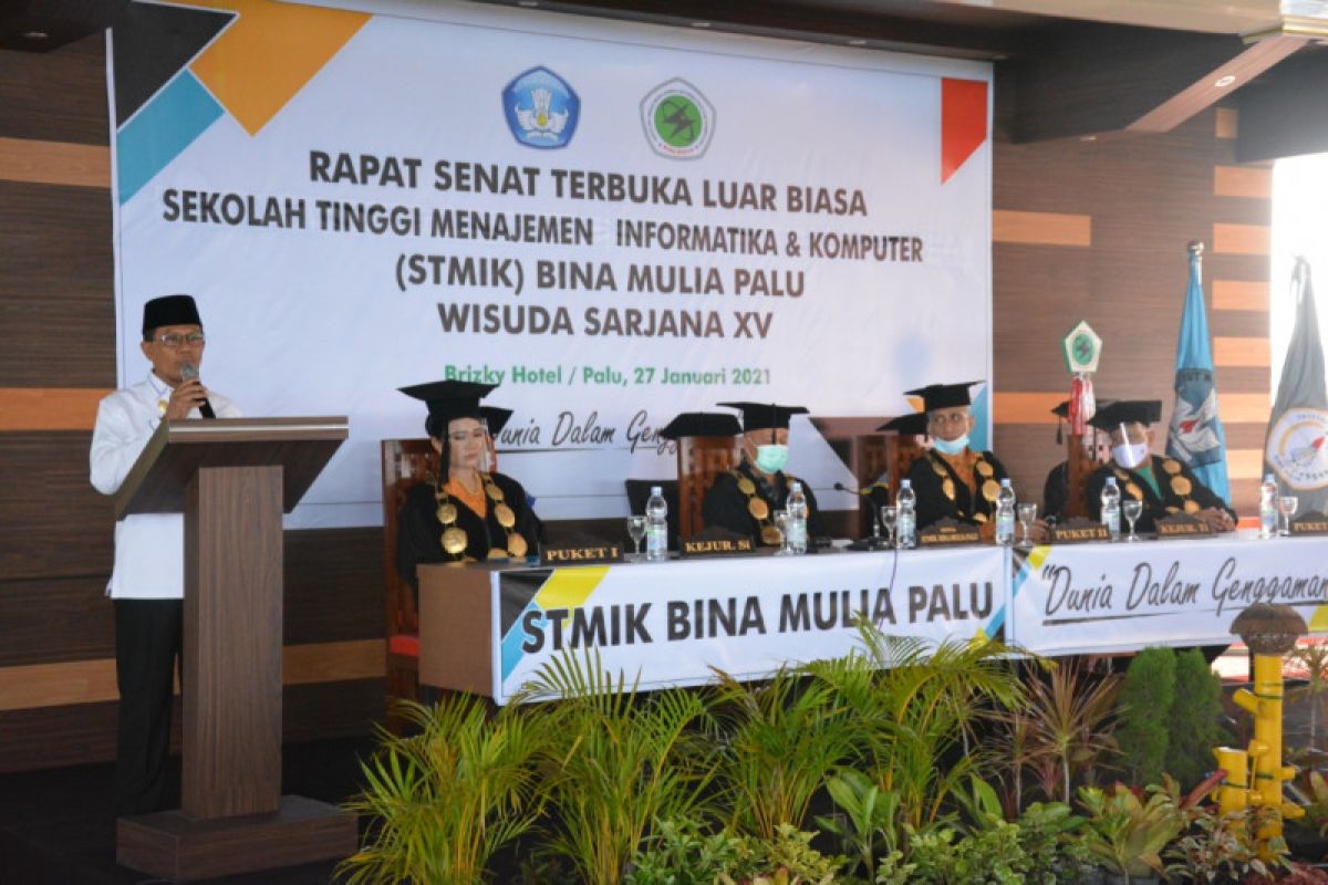 Wagub Sulteng  minta alumni STIMIK Bina Mulia tidak berharap jadi PNS