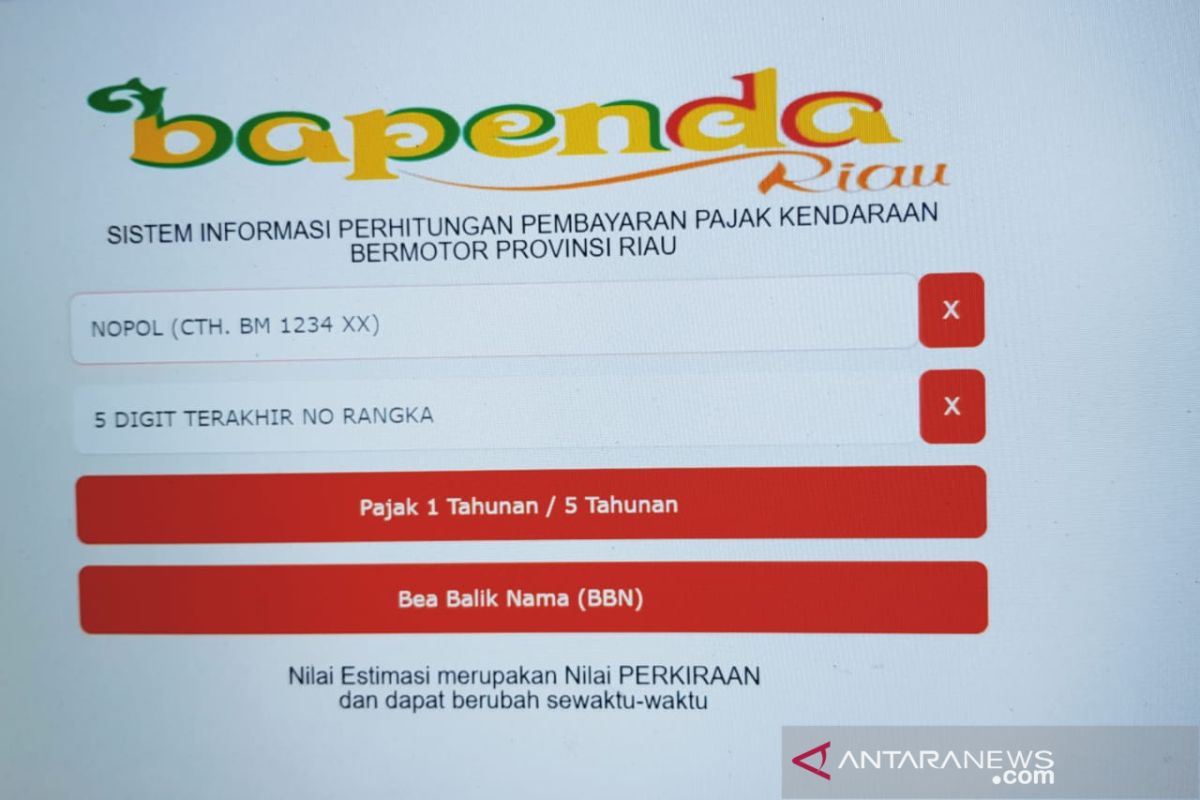 Riau kembangkan layanan Lantatur untuk pembayaran pajak saat pandemi COVID-19