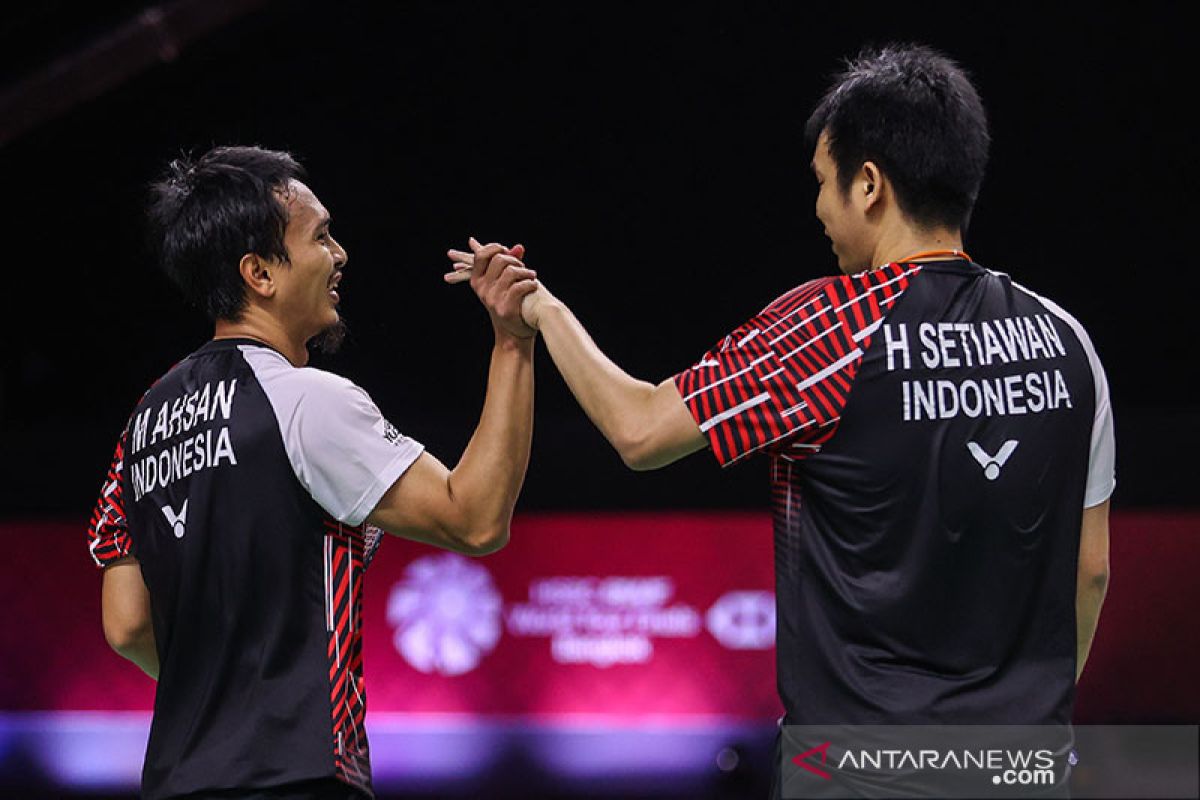 Hendra/Ahsan melaju ke final World Tour Finals