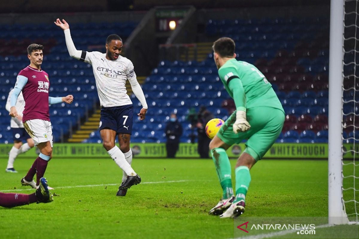 Manchester City terus melaju usai bungkam Burnley 2-0