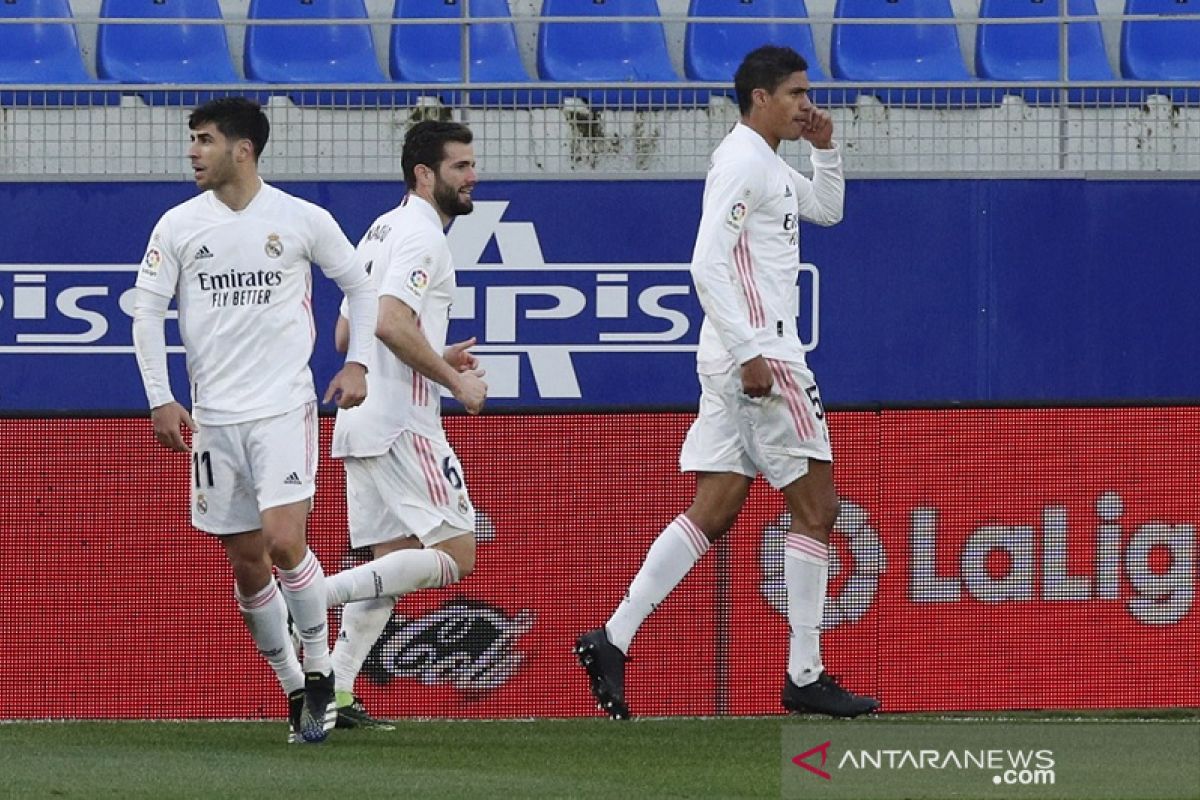 Varane antarkan Real Madrid balik kalahkan Huesca