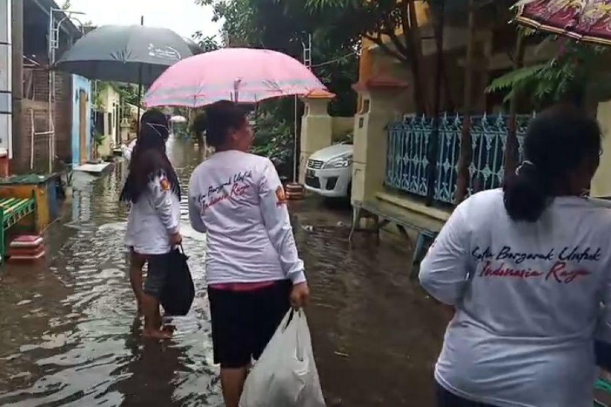 Bantu korban banjir Semarang, Gerindra dirikan dapur umum dan bagikan nasi bungkus