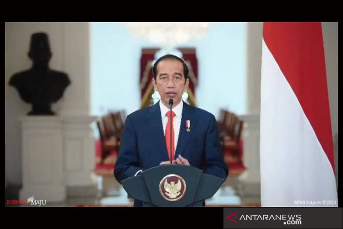 Presiden Jokowi sampaikan terima kasih kepada insan pers di HPN 2021