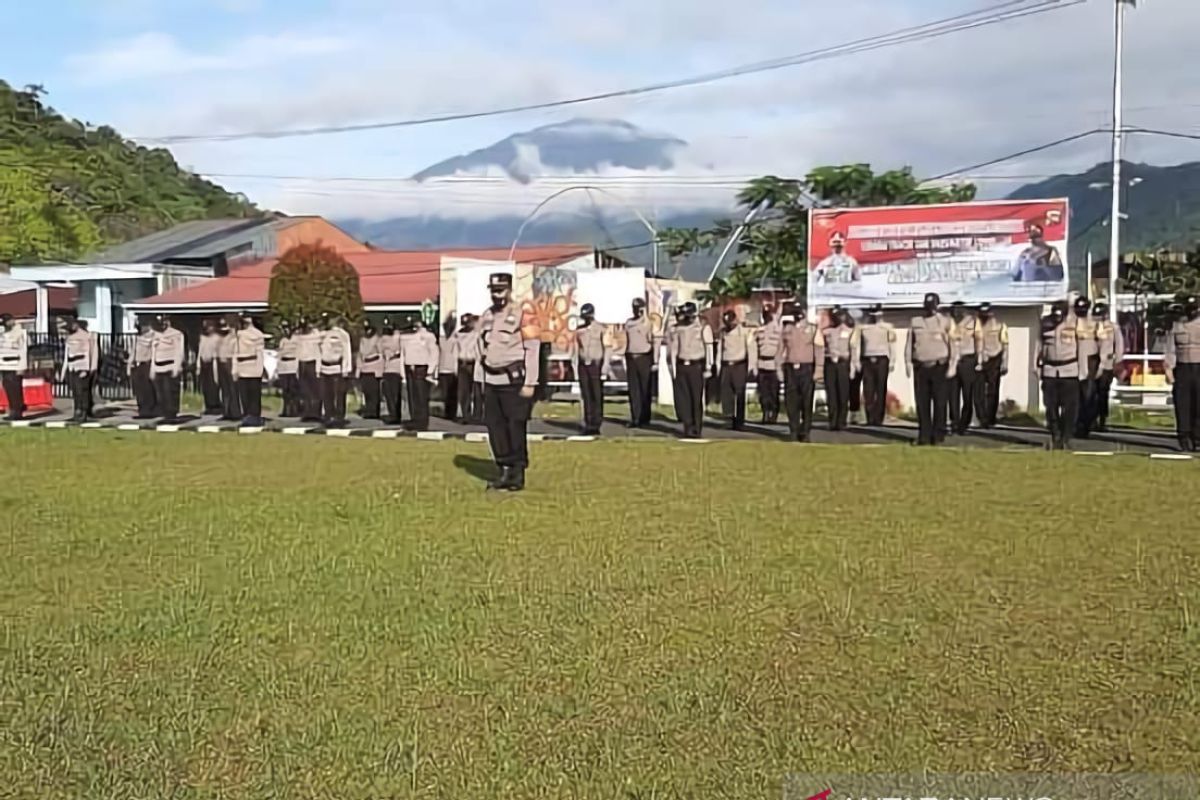 Tekan Penyebaran COVID-19, Polres Padang Panjang gelar apel siaga