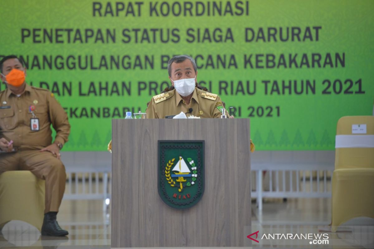 Gubernur Riau tetapkan Siaga Darurat Karhutla hingga akhir Oktober, begini penjelasannya