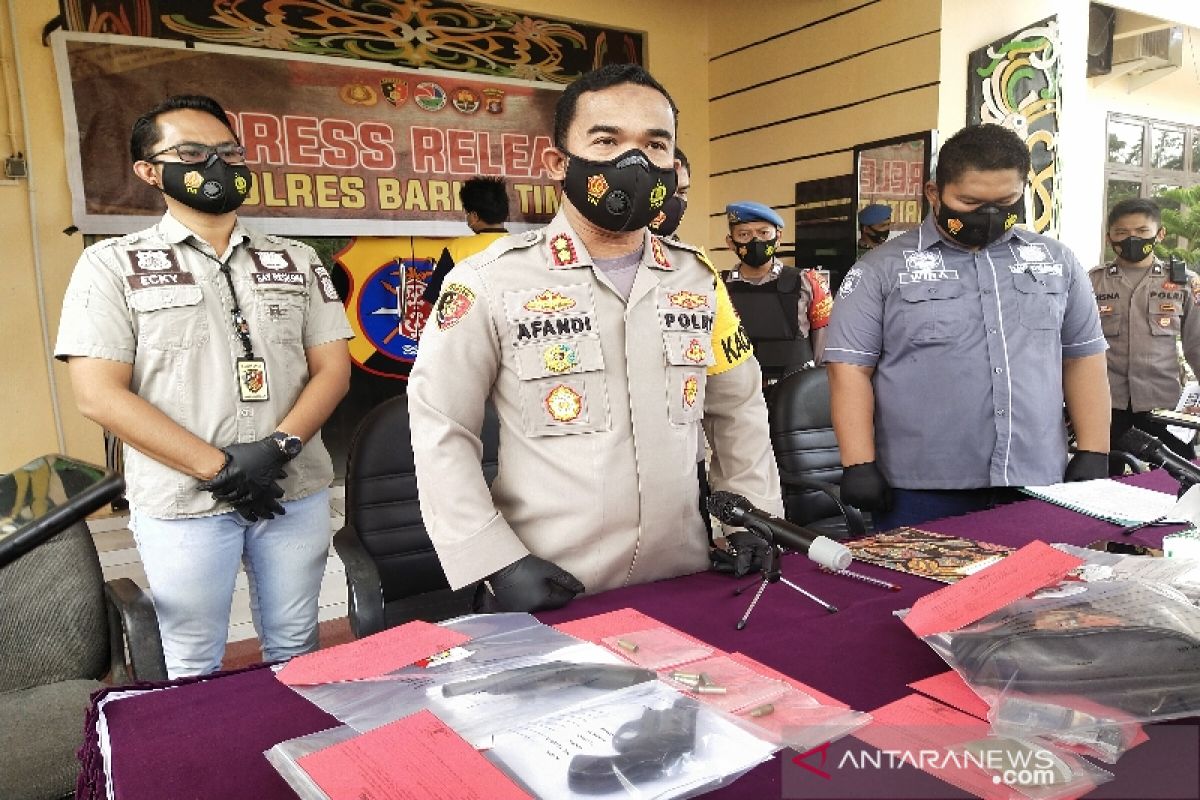 Senpi tersangka bandar sabu-sabu Bartim berasal dari Kotim