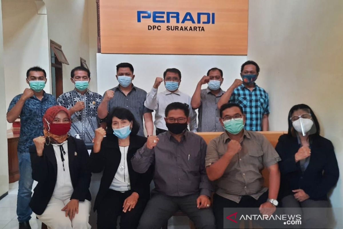 Peradi Surakarta menyiapkan bantuan hukum masyarakat kurang mampu