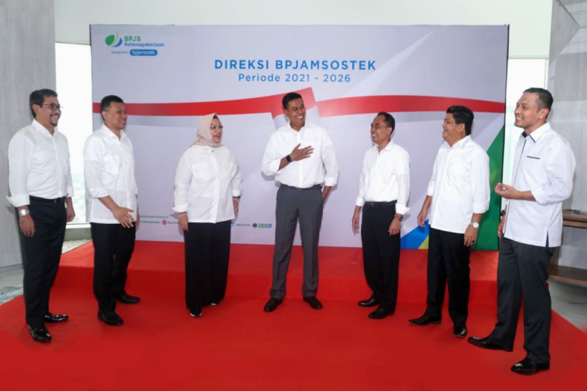 Resmi dilantik, direksi BPJAMSOSTEK periode 2021-2026 optimistis perlindungan Jamsos menyeluruh