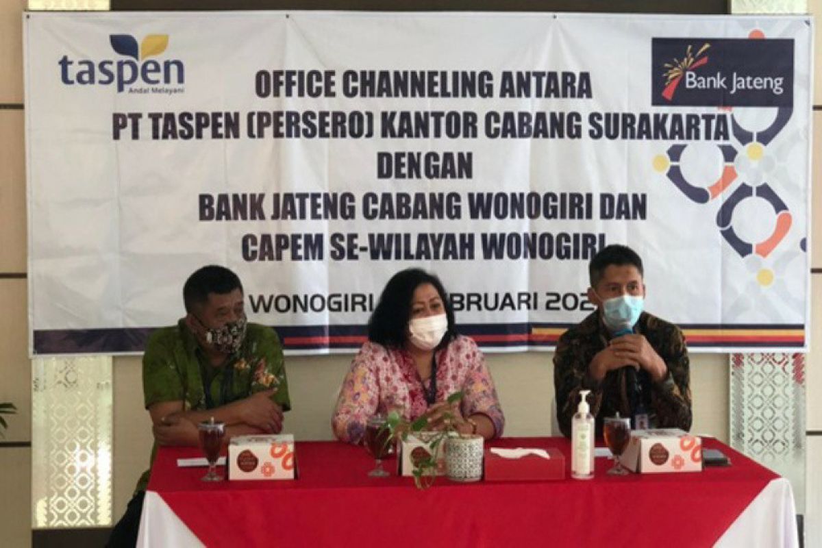 Bank Jateng- PT Taspen bersinergi adakan pelatihan office channeling