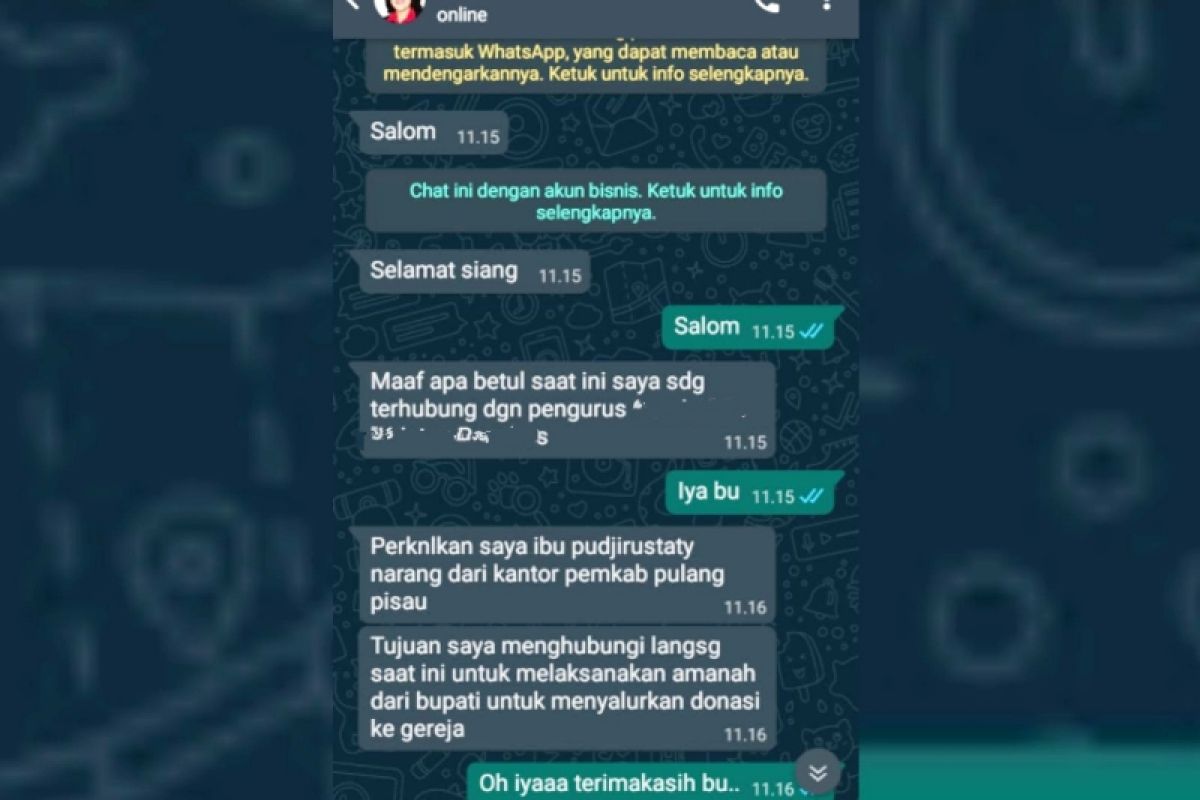 Nama Wabup Pulang Pisau dicatut dengan modus bantuan rumah ibadah